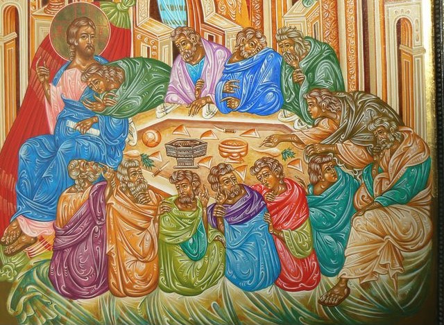 The Last Supper — icon by Vladimir Blagonadezhdin