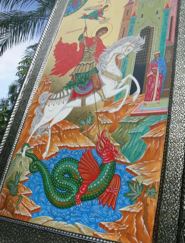 St George the Victorious — icon by Vladimir Blagonadezhdin